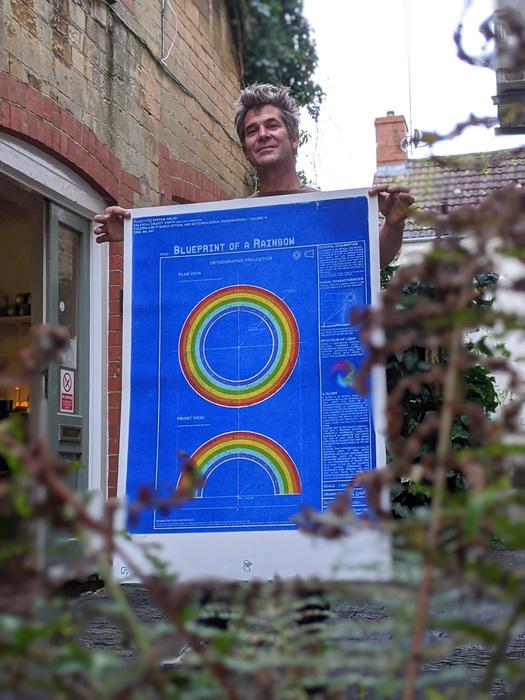 Inventor Tom Lawton Offers Unique Rainbow Prints To Support Key Workers Over Christmas