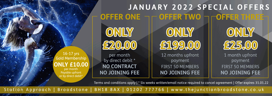 January Gold Membership Special at Junction Broadstone