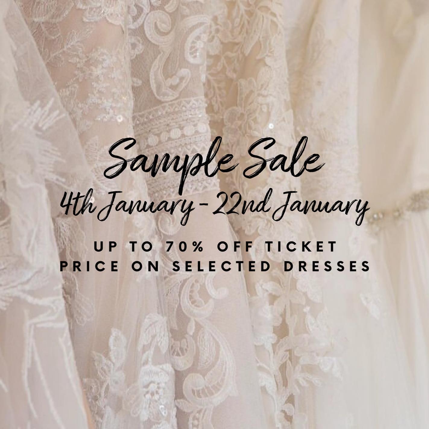 Sample Sale at Sarah Jane Bridal