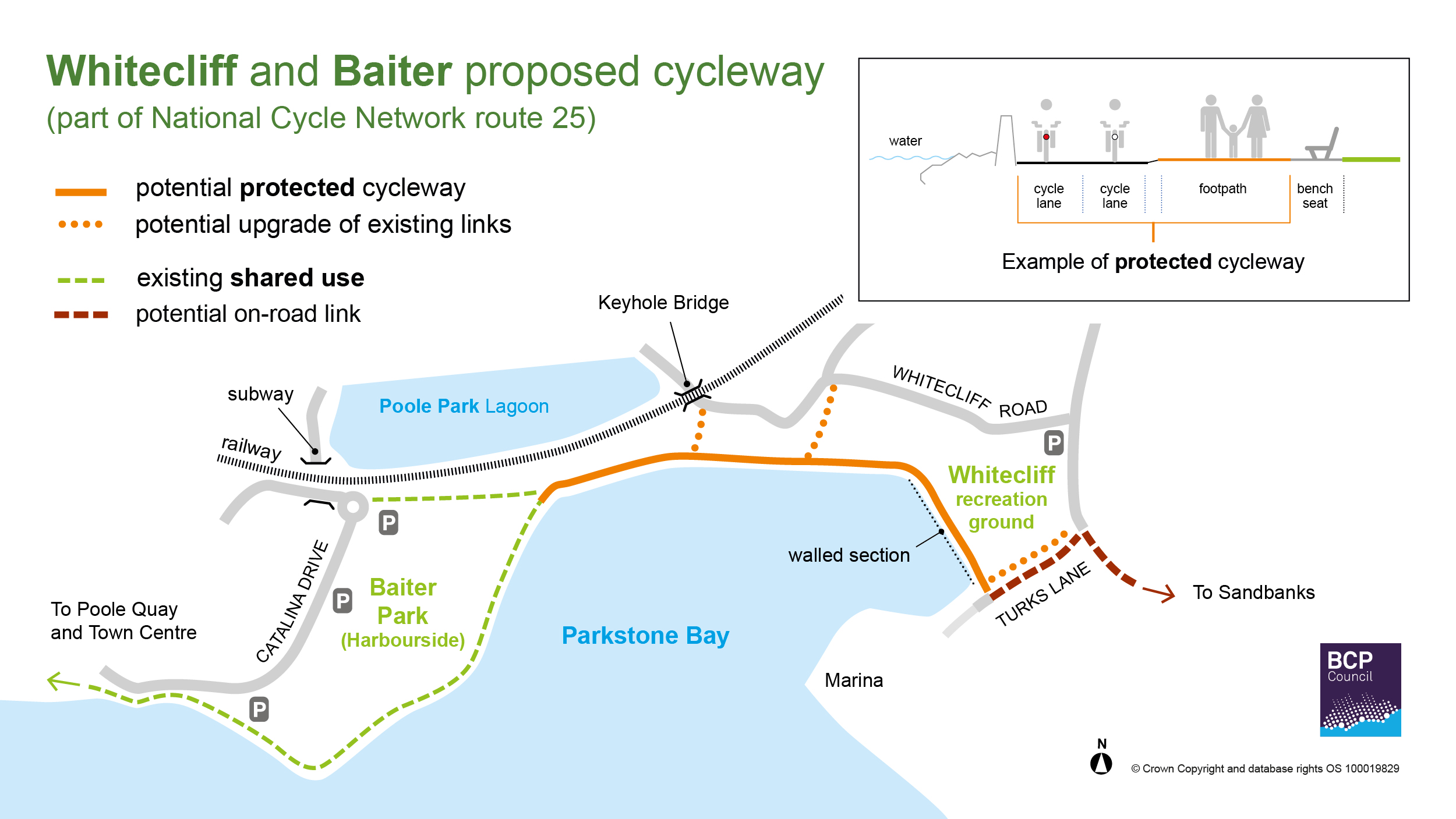 Residents invited to share their views on Whitecliff and Baiter Park walking and cycling improvements