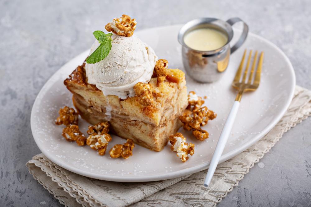 Recipe: Homemade Toffee Apple Bread and Butter Pudding
