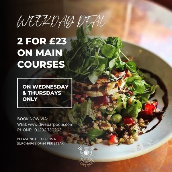 2 for £23 on Main Courses